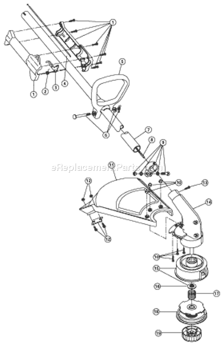 Page A Diagram and Parts List for YM1500 41BDY15G401 Yard Man Trimmer